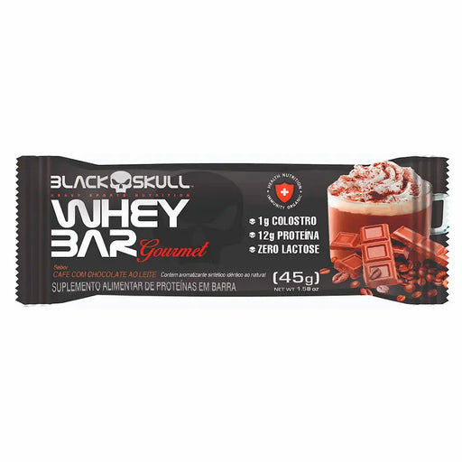Barra de Proteina Whey Crispy Bar Café 45g - Black Skull