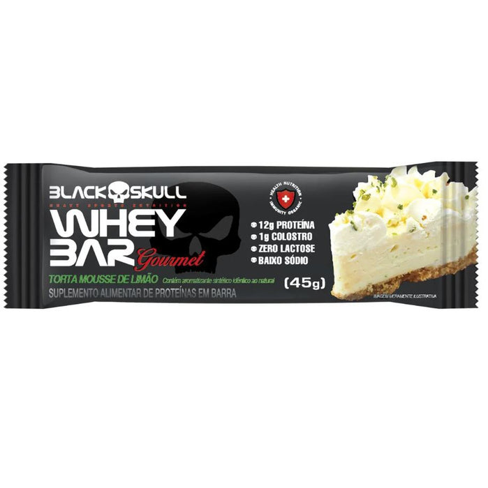 Barra de Proteina Whey Bar Mousse Limao 45g Black Skull