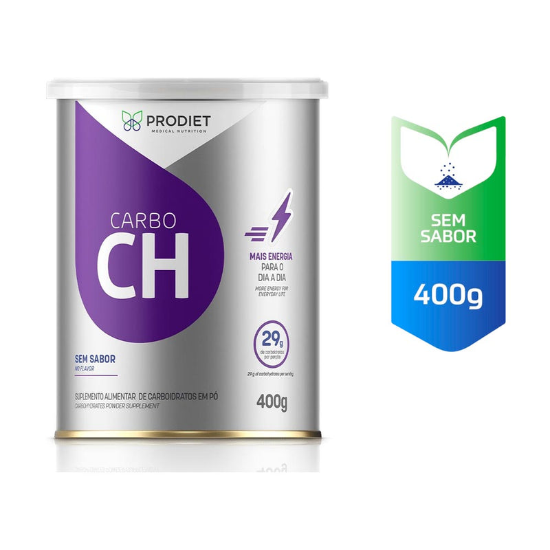 CarboCH 400g Sem Sabor Prodiet - embalagem, vista lateral