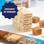 barra de proteina chocowheyfer +mu sabor doce de leite