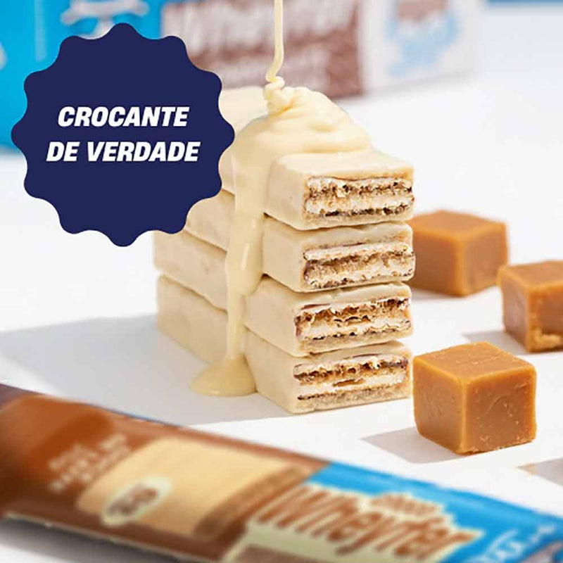 barra de proteina chocowheyfer +mu sabor doce de leite