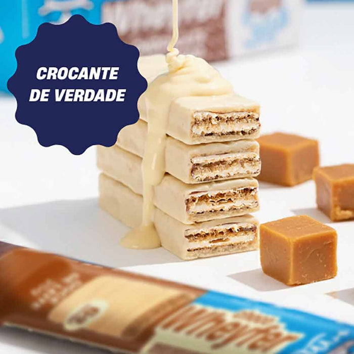 barra de proteina chocowheyfer +mu sabor doce de leite