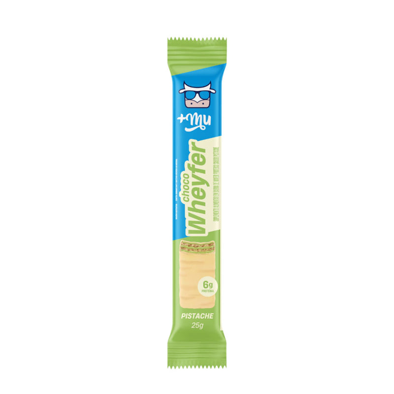 chocowheyfer +mu barra de proteina sabor pistache