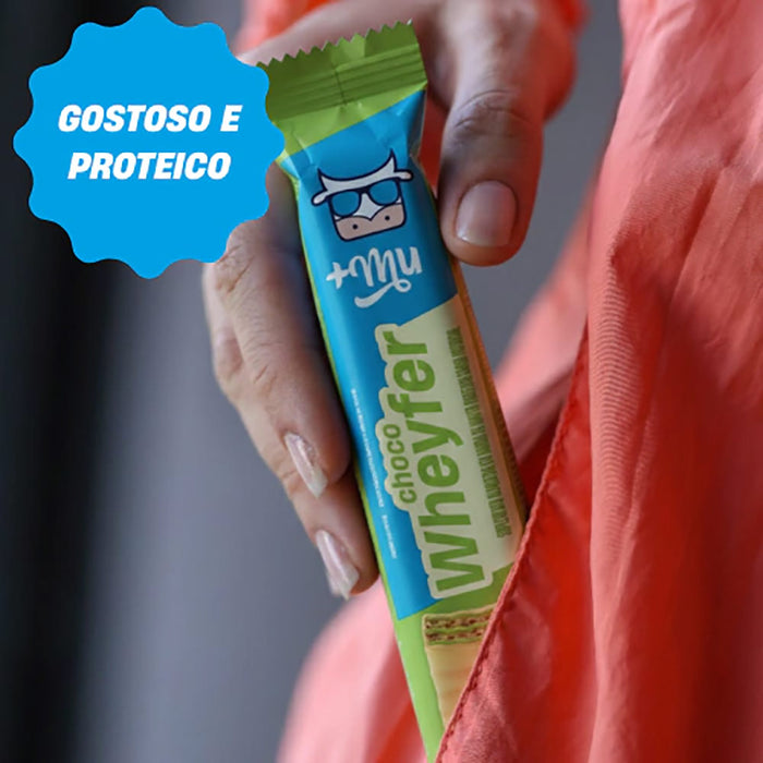 Chocowheyfer +mu sabor pistache barra de proteina
