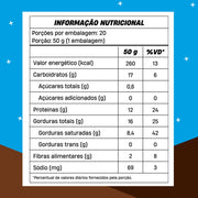 Chocowheyfer Max Chocolate 50g - +MU - tabela nutricional