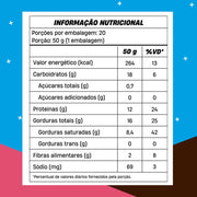 Chocowheyfer Max Morango 50g - +MU - tabela nutricional