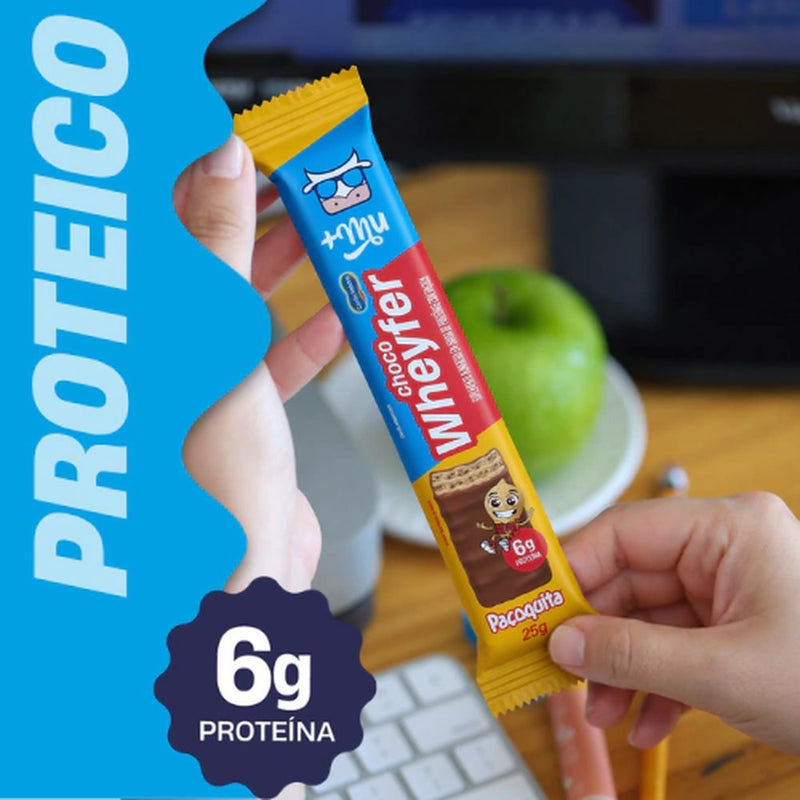 Chocowheyfer Paçoquita 25g - +MU - 6g de proteína por unidade