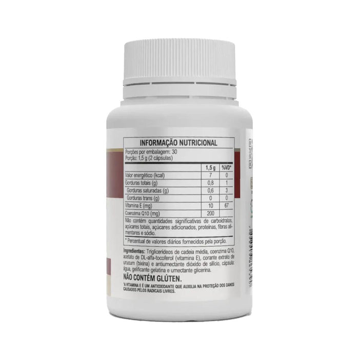 Tabela Nutricional Coenzima Q10 60 Capsulas - Vitafor