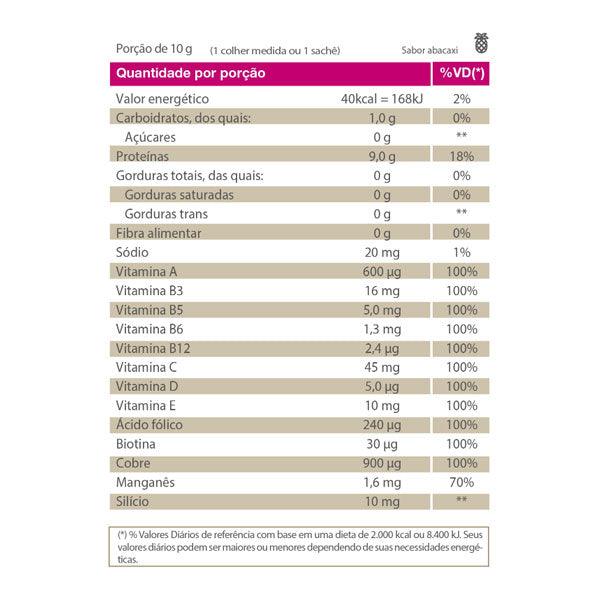 Colagentek Sabor Abacaxi Tabela Nutricional