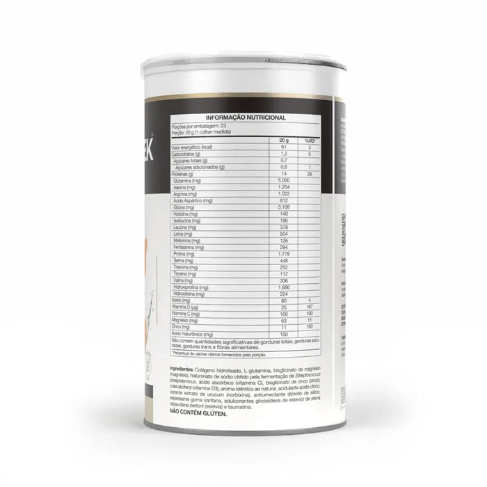 tabela nutrcional Colagentek Protein Tangerina 460g - Vitafor