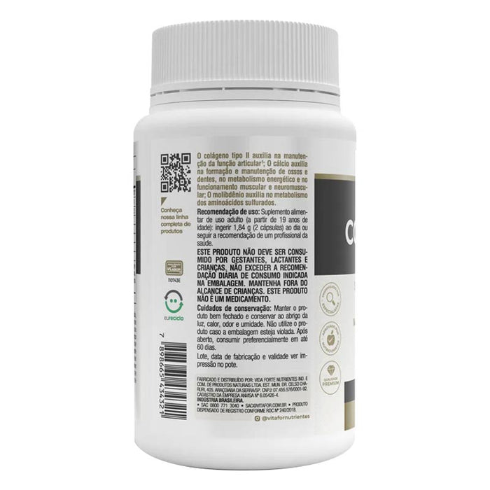 recomendações de uso suplemento alimentar Colagentek II 60 Capsulas da Vitafor