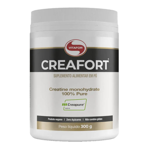 Creafort creatina Creapure 300g Vitafor – pote, vista frontal