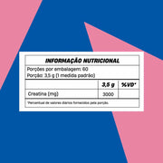 tabela nutricional Creatina Pink Lemonade 210g +mu