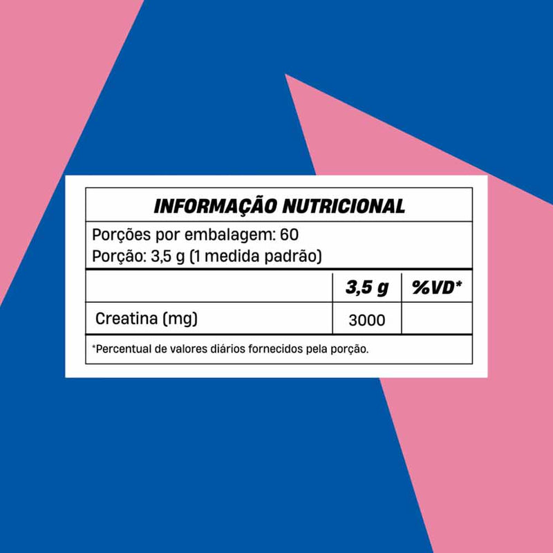 tabela nutricional Creatina Pink Lemonade 210g +mu