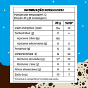 tabela nutricional Barra de Proteina Crushbar Cookies'n Cream 2.0 35G - +mu