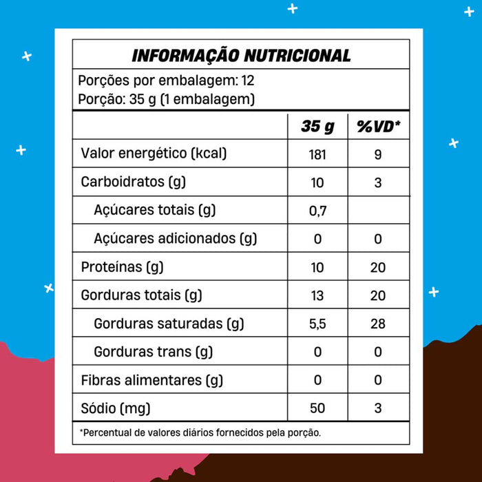 tabela nutricional Barra de Proteina Crushbar Morango 2.0 35G - +MU