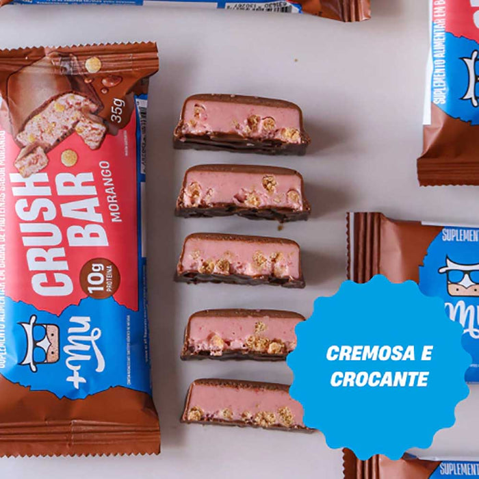 Barra de Proteina Crushbar Morango 2.0 35G - +MU