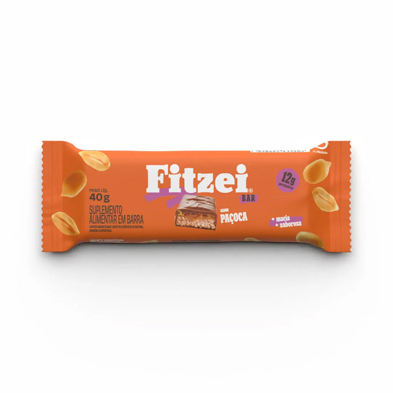 Barra de Proteínas Fitzei Paçoca 40g - Vitafor