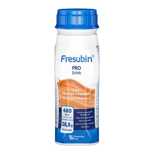 suplemento alimentar fresubin pro drink pêssego e damasco