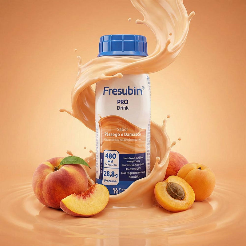 fresubin pro drink pessego e damasco da fresenius kabi 200ml