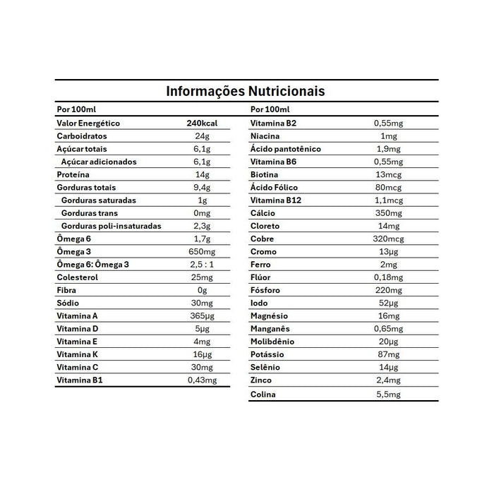 suplemento alimentar fresubi pro drink tabela nutricional