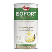 Isofort Plant sabor Baunilha 450g Vitafor – proteína vegetal, lata, vista frontal