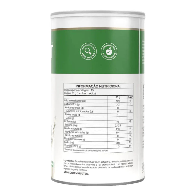 Tabela nutricional e ingredientes do Isofort Plant Baunilha 450g Vitafor