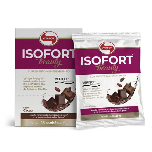 whey protein isofort beaty da vitafor sabor chocolate