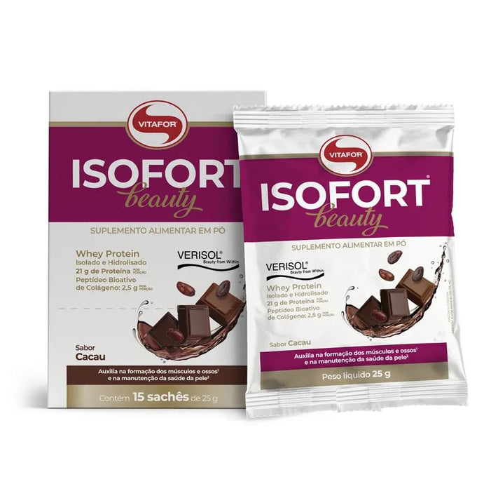 whey protein isofort beaty da vitafor sabor chocolate