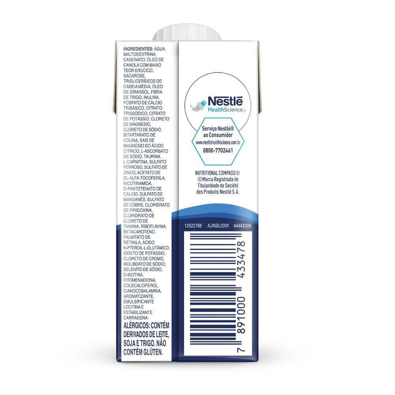 Ingredientes Isosource Junior Plus baunilha 200ml