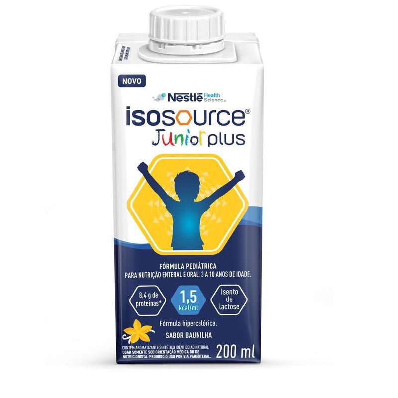 Fórmula pediátrica Isosource Junior Plus sabor baunilha 200ml
