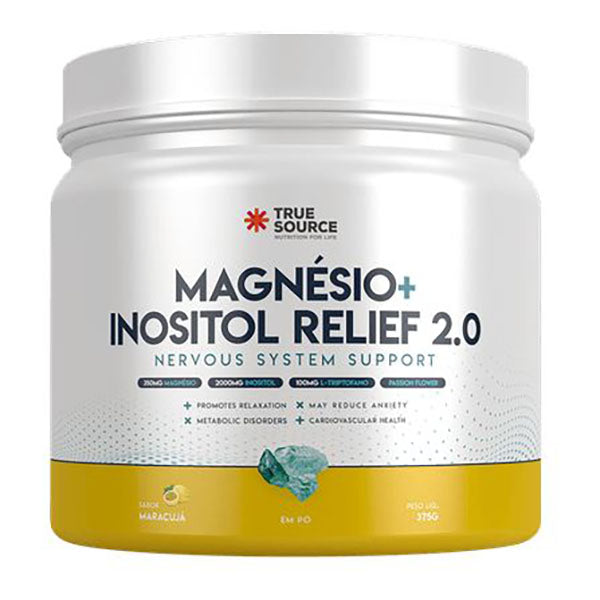 suplemento alimentar magnésio + inositol relief da true source