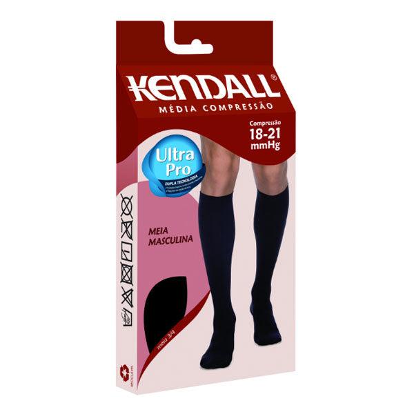 Meia de Compressão Masculina 3/4 Preto média compressão - Kendall