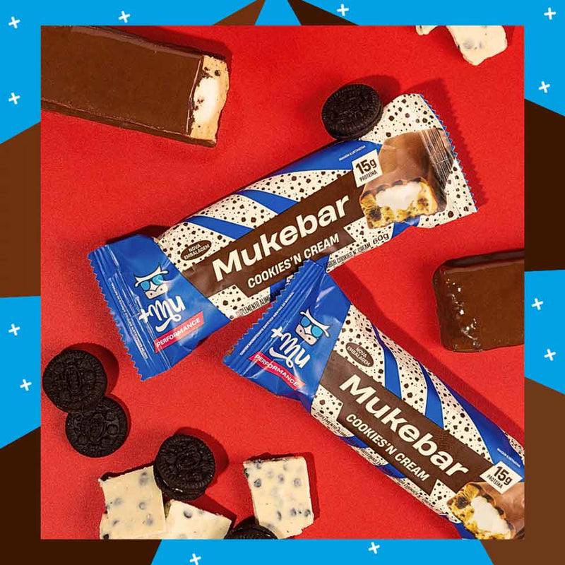 Barra de Proteina Mukebar Cookies'n Cream 60g +mu