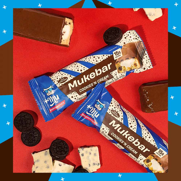 Barra de Proteina Mukebar Cookies'n Cream 60g +mu