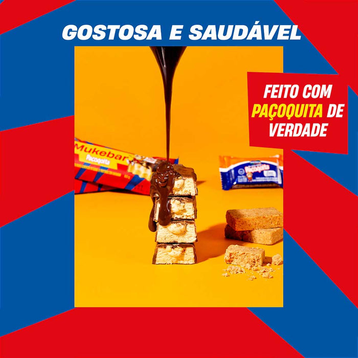 Barra de Proteina Mukebar Paçoquita 60g +MU