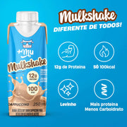 bebida lactea Mulkshake Cappuccino 250ml - +Mu