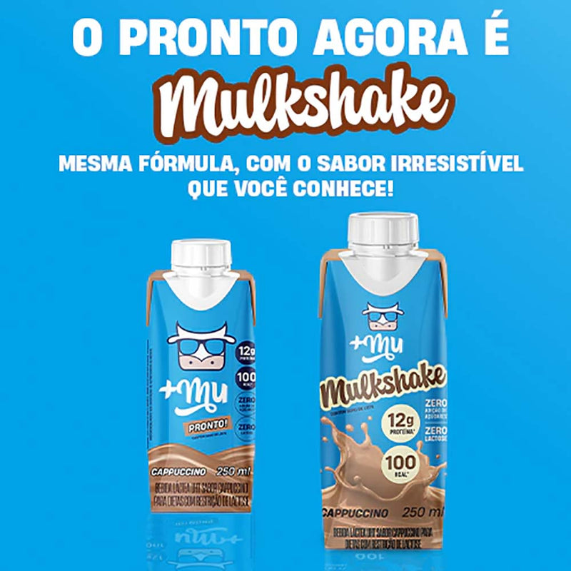 bebida lactea Mulkshake Cappuccino 250ml - +Mu