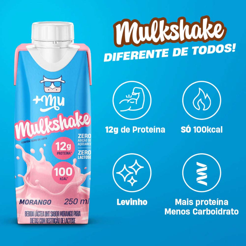 Mulkshake Morango 250ml +Mu