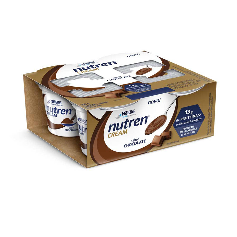 nutren cream chocolate pack com 4 unidades