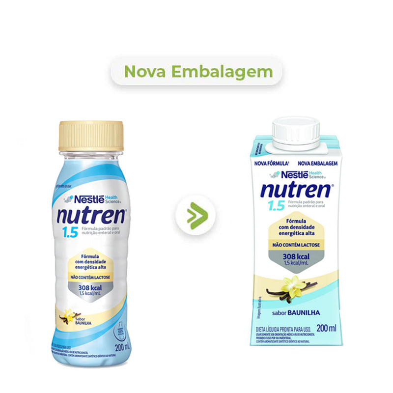 nova embalagem nutren 1.5 sabor baunilha neslté