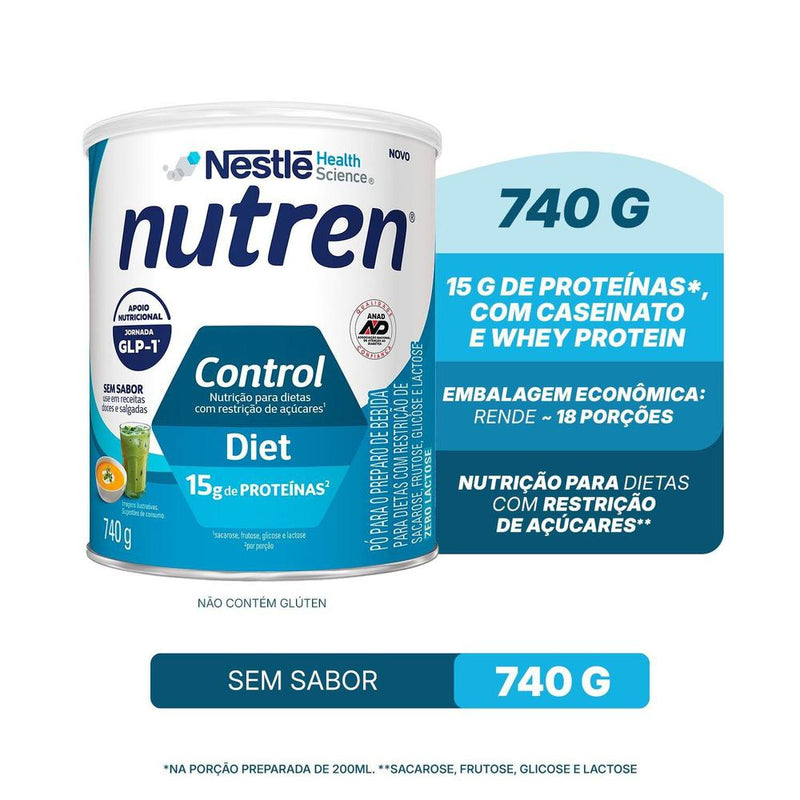 Nutren Control Pó Sem Sabor 740g Nestlé
