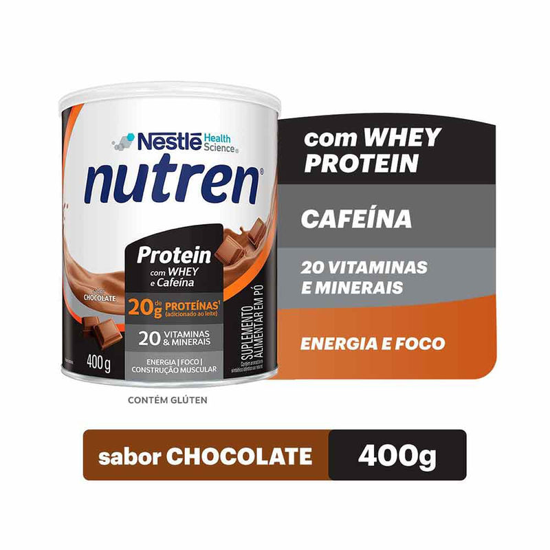 nutren protein em pó sabor chocolate nestlé