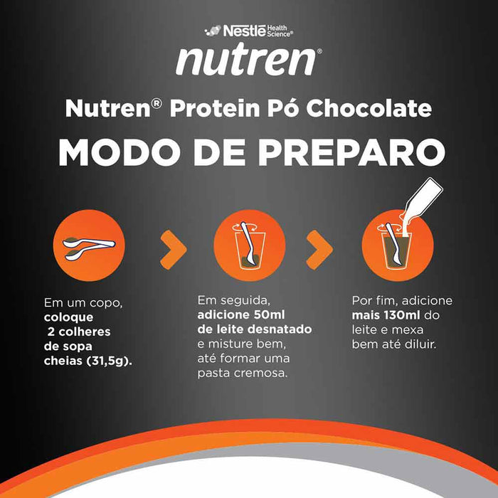 Nutren Protein Chocolate Pó 400g - Nestlé