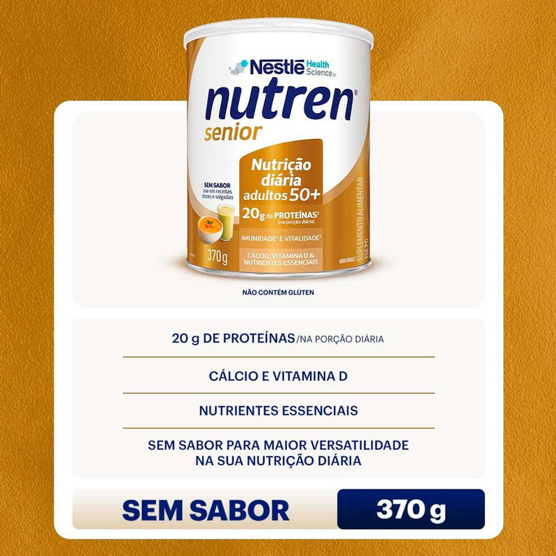 Nutren Senior Sem Sabor 370g - Nestlé