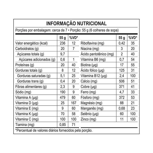 tabela nutricional Nutren Senior Sem Sabor 370g - Nestlé