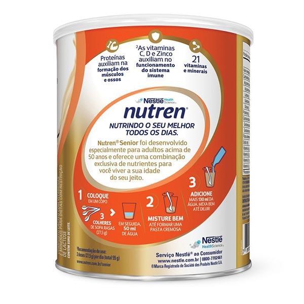 modo de preparo nutren senior zero lactose baunilha