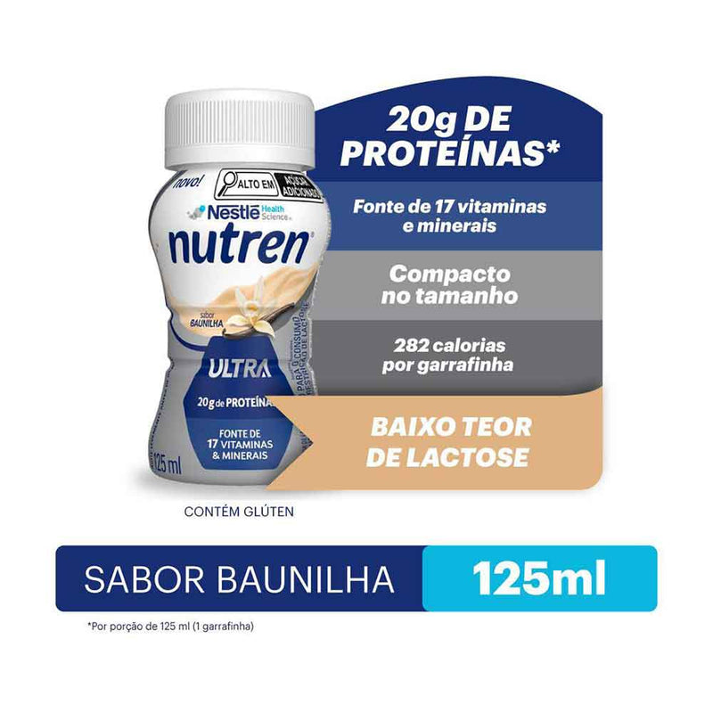 beneficios Nutren Ultra Baunilha 125ml - Nestlé