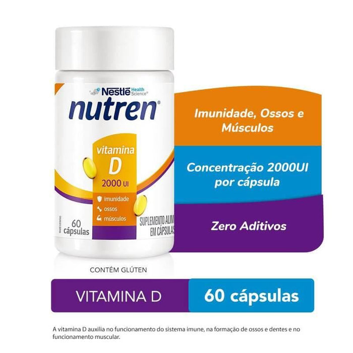 Nutren Vitamina D 2000UI 60 cápsulas - Nestlé