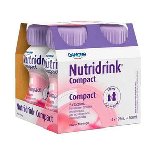 Nutridrink Compact Morango - 4 Unidades de 125ml - Danone